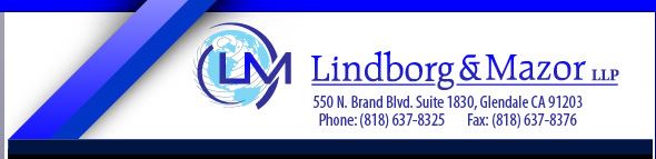 Lindborg & Drill LLP - Glendale Attorneys | 550 N. Brand Blvd. Suite 1830 Glendale CA 91203 Phone: (818) 637-8325 Fax: (818) 637-8376